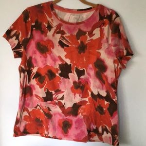 Woman’s shirt,XL,flowers, St. John’s bay